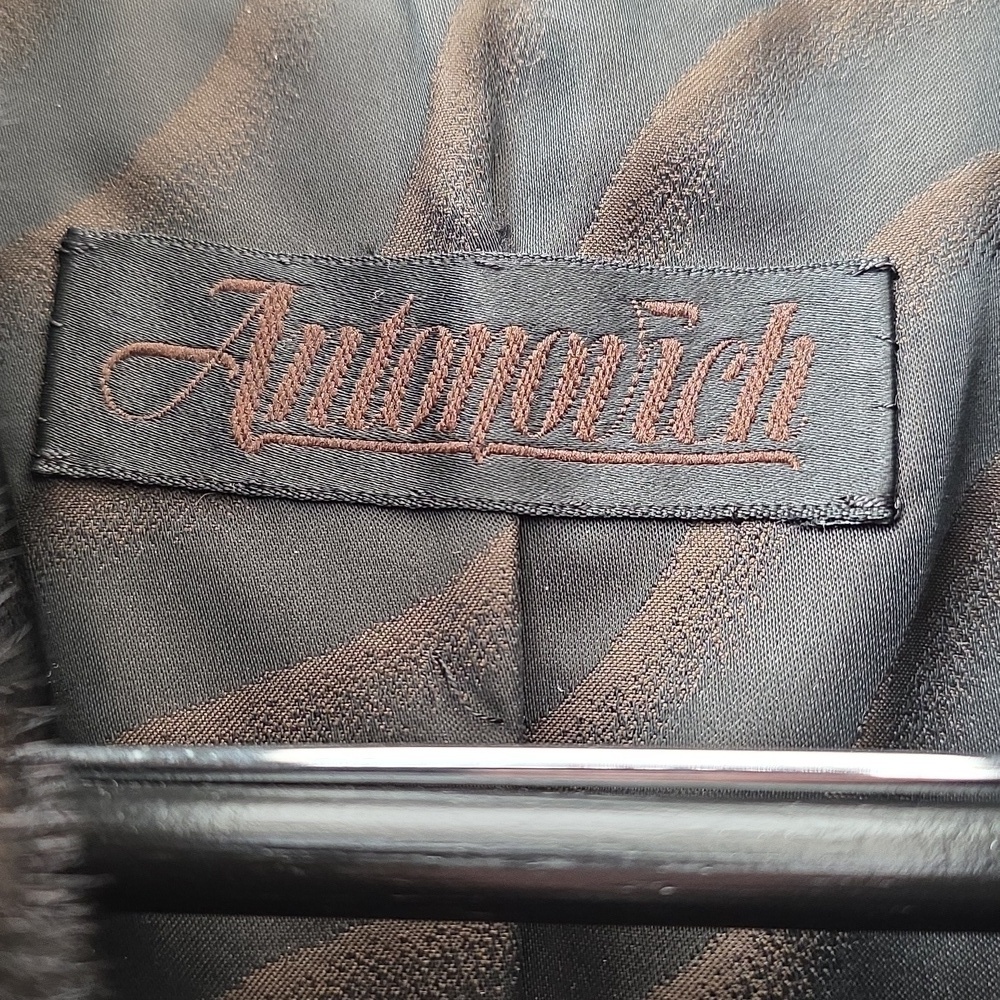Antonovich Black/Dark Brown Full Length Mink Coat. Size Medium - Picture 5 of 14